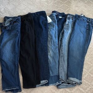 Dark and Light Blue Denim Jeans- skinny & boot cut